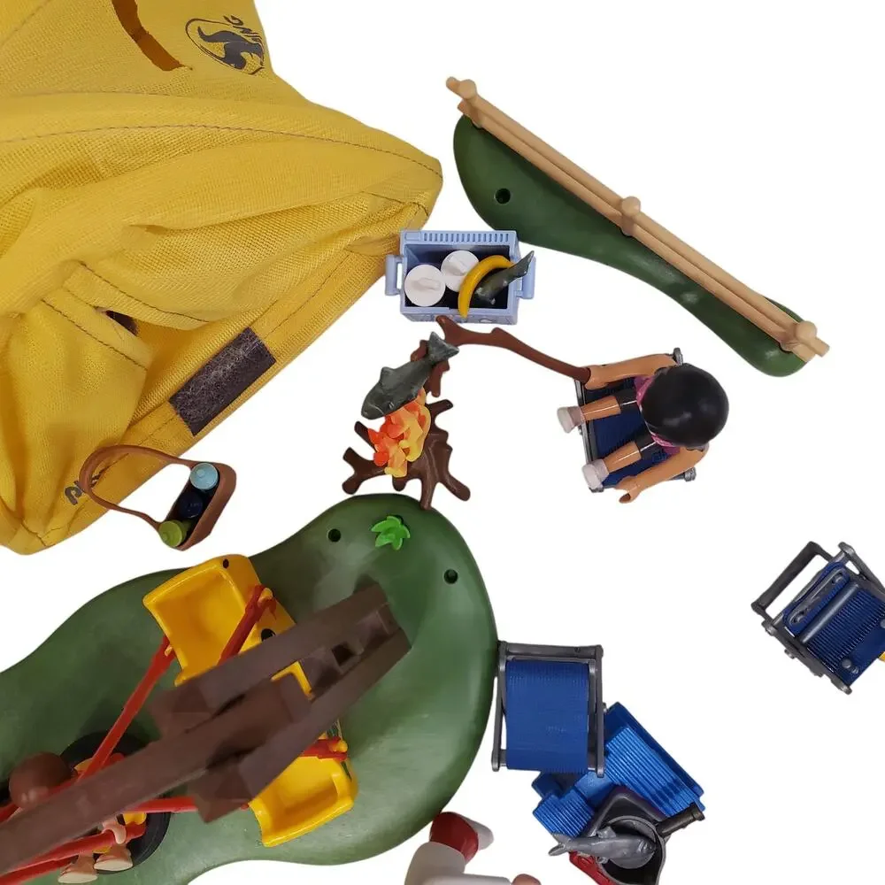 Vintage Playmobil City Life Playground Family Campground Camping Playsets STEM